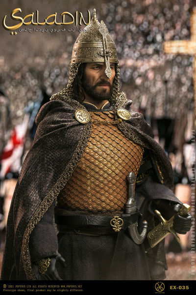 Саладин, Салах ад-Дин ("Царствие Небесное") - Коллекционная ФИГУРКА 1/6 "Nothing, Everything” Saladin Fine copper handmade armor (EX035) - POPTOYS