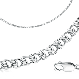 Браслет серебряный Сердечко с алмазной гранью, арт. 81050190118