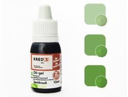 Oil-gel 05 зеленый, колорант жирораств. для окраш. (10мл) KREDA Bio, компл. пищ. добавка