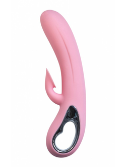 3002-02 Вибратор с посасывающим клиторальным стимулятором "Love Story" розовый
