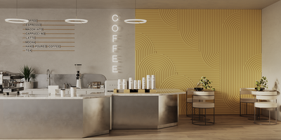 Гипсовая панель VECTOR + LED артикул M-0055