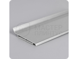 Плинтус Vilo Linela из ПВХ 411 Серебро с мягким краем 16х80х2000 мм.