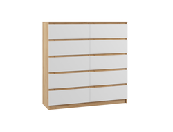 КОМОД К-10М &quot;МАДЕРА&quot; (крафт золотой, белый), 1200*1226*420