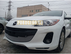 Защита радиатора Mazda 3 2011-2013 chrome