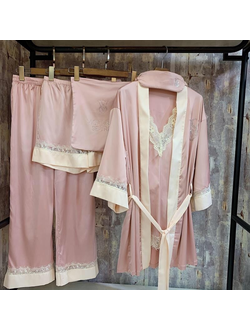Домашняя одежда Виктория Сикрет 6в1 цвет розовый