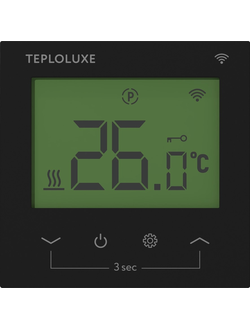Терморегулятор электронный Теплолюкс Pontus WiFi черный