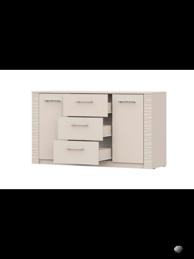 Калипсо комод 3 ящика двухстворчатый Меланж