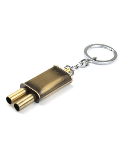 Брелок глушитель, металл, БРОНЗА