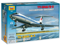 Сборная модель: (Звезда 7007) Пассажирский авиалайнер Ту-134А/Б-3