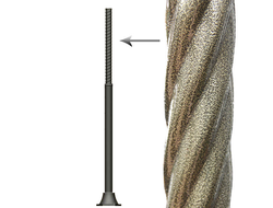 Парковая опора стальная ОТф 108/76 витая