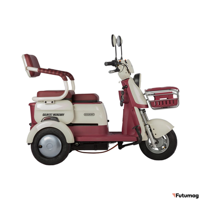 Электротрицикл Rutrike Gelbert Mercury 48V/60V 650Вт бело-красный
