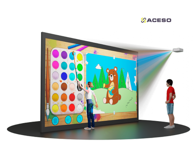 Интерактивная стена-раскраска «Мастер Фломастер»