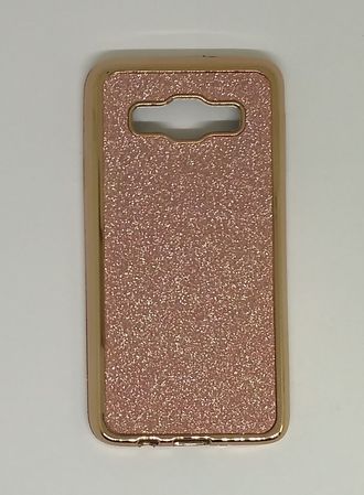 Защитная крышка силиконовая Samsung Galaxy A3 с напылением розовое золото
