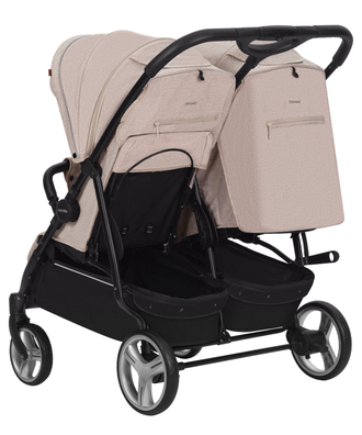 Коляска 2в1 для двойни Carrello Connect CRL-5502/1 Cotton Beige