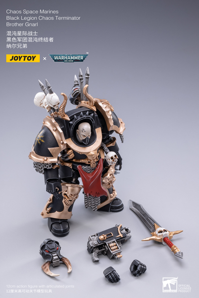 Терминатор Черного Легиона брат Гнарл (Warhammer 40k) - КОЛЛЕКЦИОННАЯ ФИГУРКА 1/18 scale Brother Gnarl (JT2122) - JOYTOY