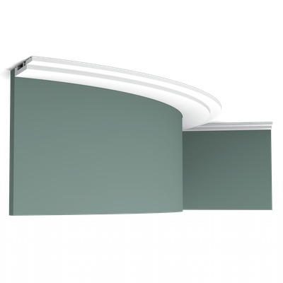 Плинтус ORAC Decor SX187, дюрополимерный, влагостойкий, ударопрочный, под покраску, длина 2 метра