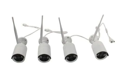 NVR+4IPC 3M Wi-Fi Комплект беспроводной системы видеонаблюдения, видеорегистратор + 4 видеокамеры, F