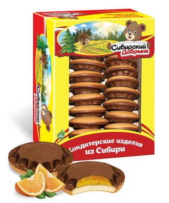 «БисквиШок» с желе со вкусом апельсина