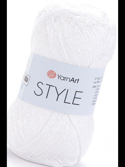 Ярнарт Стиль (YarnArt style) пряжа цвет 650 белый