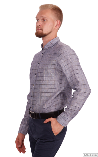 Рубашка мужская льняная Рой-SF17 (42)