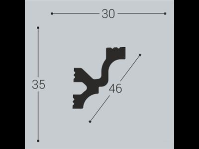 Карниз К11 - 35*30*2000мм