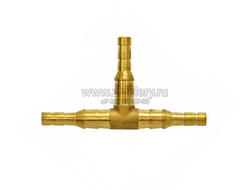 Штуцер тройник для шланга 6/9