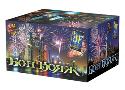 Батарея салютов БОН ВОЯЖ (0,8"; 1" / 94 залпа)