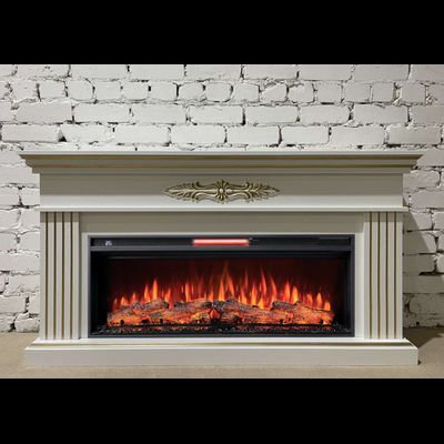 Линейный электрокамин Bergamo WTG с очагом Joker 45