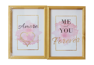 Набор постеров в раме из 3 шт.,  дерево, ПРН-176