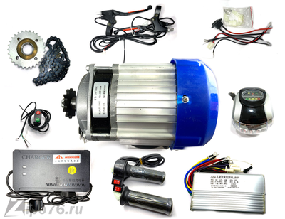 Электромотор для мопеда скутера 500w 36v комплект