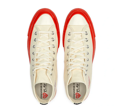 фирменные кеды Converse play CDG белые фото