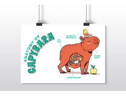 Плакат горизонтальный Капибара, Kapibara-san №20
