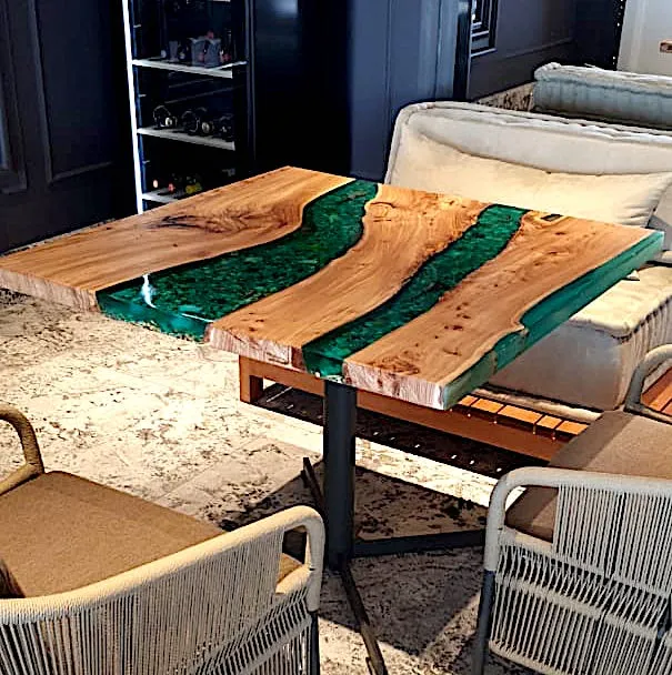 Стол-река для ресторана "Club villas XXII carat", Дубаи, ОАЭ. Работа spilcenter.com