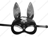 Кожаная маска Lacy Shy Bunny черный
