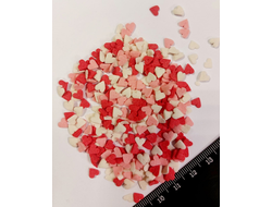 0678 Кондитер.посыпки сах.декор. Микс 3 "Сердце" (Красн, Розов, Белое) 1 кг