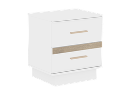 Спальня АНОНА - АНОНА 2 Тумба прикроватная Белый/Дуб Сонома