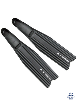 Ласты длинные 45/46 Scorpena A черные сред.жестк. XL