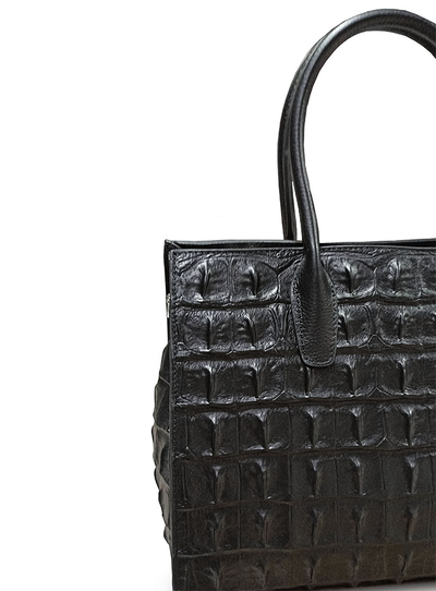 (АРТИКУЛ: 10028/8) СУМКА ЖЕНСКАЯ СРЕДНЕГО РАЗМЕРА, НАТУРАЛЬНАЯ КОЖА С ТИСНЕНИЕМ, ЧЕРНАЯ, С ПЛЕЧЕВЫМ РЕМНЕМ