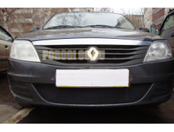 Защита радиатора Renault Logan 2010-2014 black