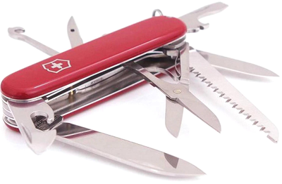 VICTORINOX Huntsman 1.3713, 91 мм, 15 функций, красный