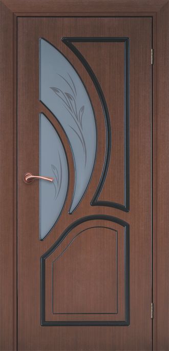 дверь шпон "Карелия" со стеклом