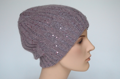 Темно - розовая шапка Визио италия зима 2023