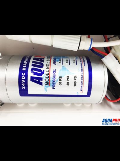 Безбаковая система обратного осмоса AquaPro AQB-600DF с дисплеем загрязненности картриджей