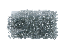 Toho 11/0 Hexagon 29 Transparent Silver-Lined Black Diamond