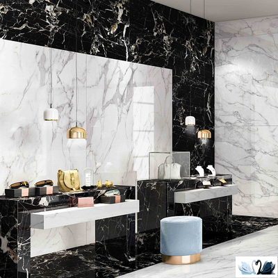 Керамогранит Creto Carrara Elite 80 х 160 см белый