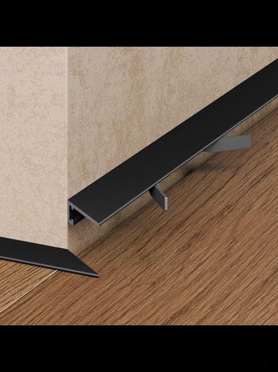 Щелевой плинтус PRO DESIGN MINI 7067  RAL 9005 черный