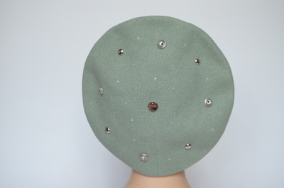 Итальянский фетровый берет с украшениями Вицио