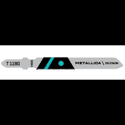 Пилки для лобзика METALLICA Optima T118G, HSS прямой рез, по стали