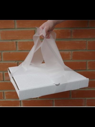 Пакет-переноска для коробки пиццы 20*65см (100 шт.), 35мкм