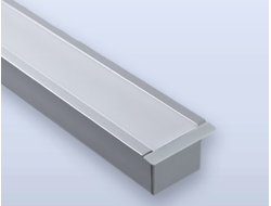 Встраиваемый алюминиевый профиль для светодиодной ленты с рассеивателем Eleganz 25276